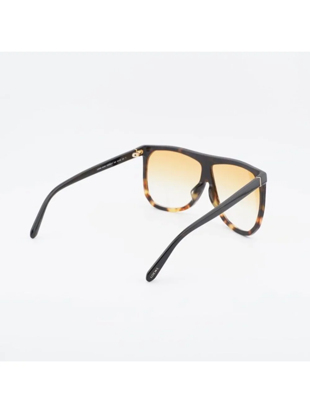 Loewe LW40001F 56E Sunglasses Havana Square Frame, Brown Lenses